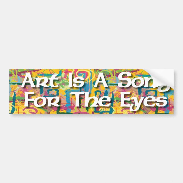 Art Is A Song For The Eyes Sticker (Front)