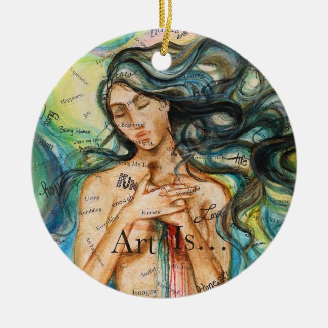"Art Is..." Art Ornament (Front)