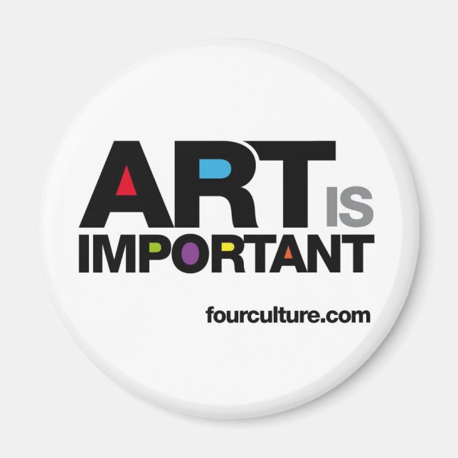 ART IS IMPORTANT magnet (Front)