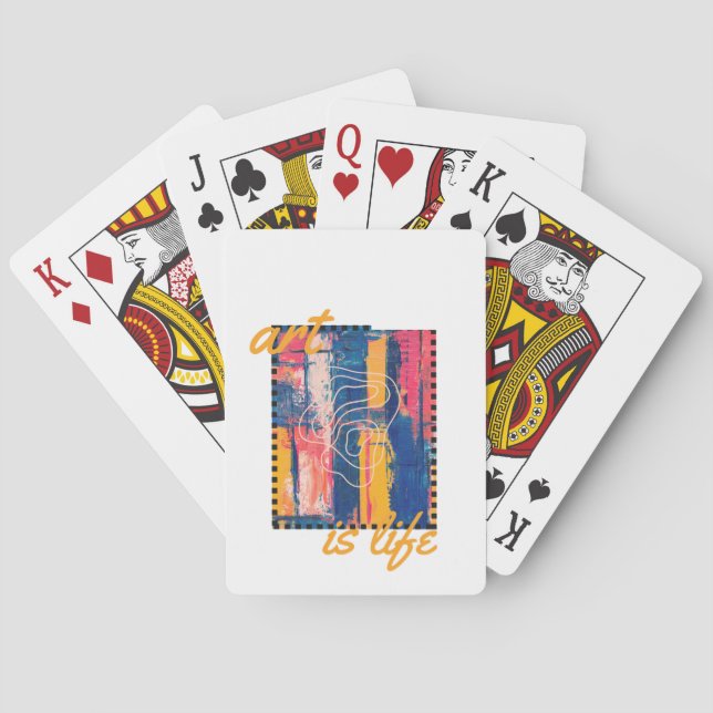 Art is life classic playing cards  (Back)