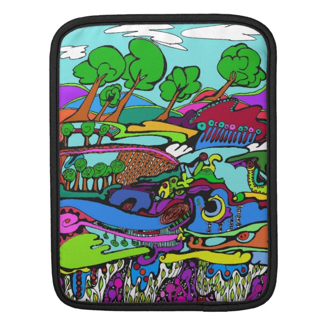 Art is life trees and wild landscApe iPad Sleeve (Back)