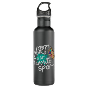 Art Is My Favorite Sport green Splash 710 Ml Water Bottle