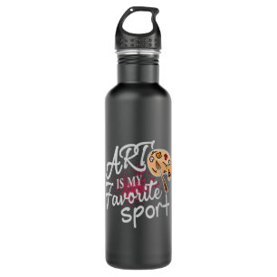 Art Is My Favorite Sport red Splash 710 Ml Water Bottle