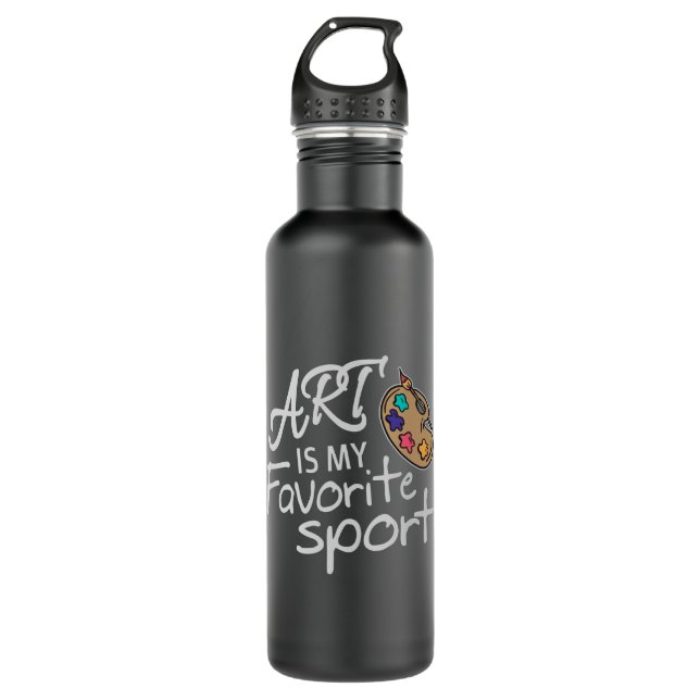 Art Is My Favourite Sport 710 Ml Water Bottle (Front)