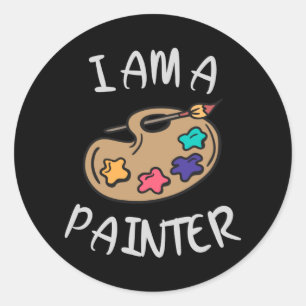 Art Is My Favourite Sport Classic Round Sticker
