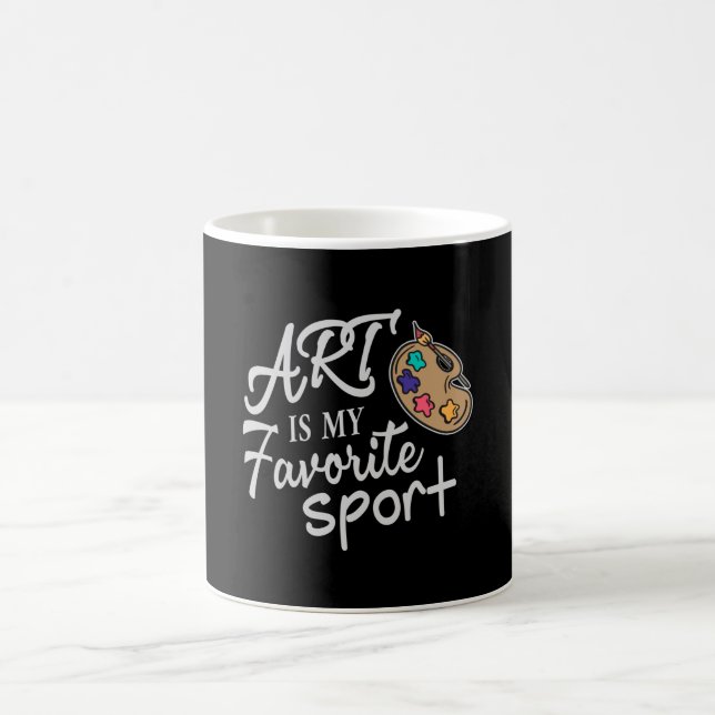 Art Is My Favourite Sport Coffee Mug (Center)