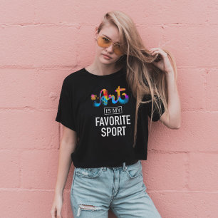 Art is My Favourite Sport Fun Student Teacher T-Shirt