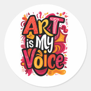 art is my voice sticker