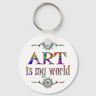 Art is My World Key Ring