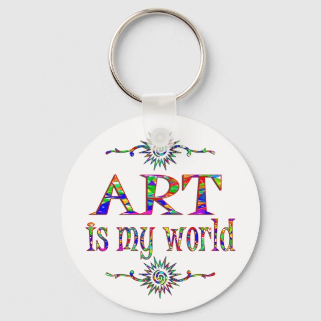 Art is My World Key Ring (Front)