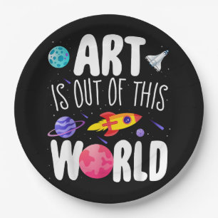 Art is Out of This World Teacher Appreciation Week Paper Plate