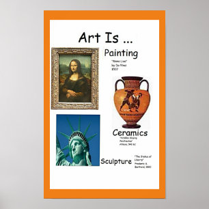 Art is Painting, Ceramics, Sculpture (2/4) Poster