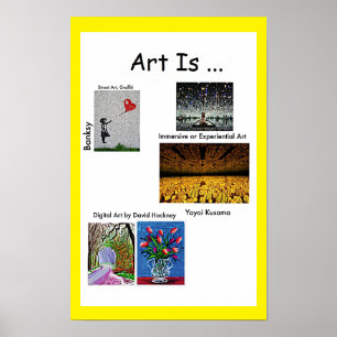 Art is Street Art,Immersive Art,Digital Art (4/4) Poster