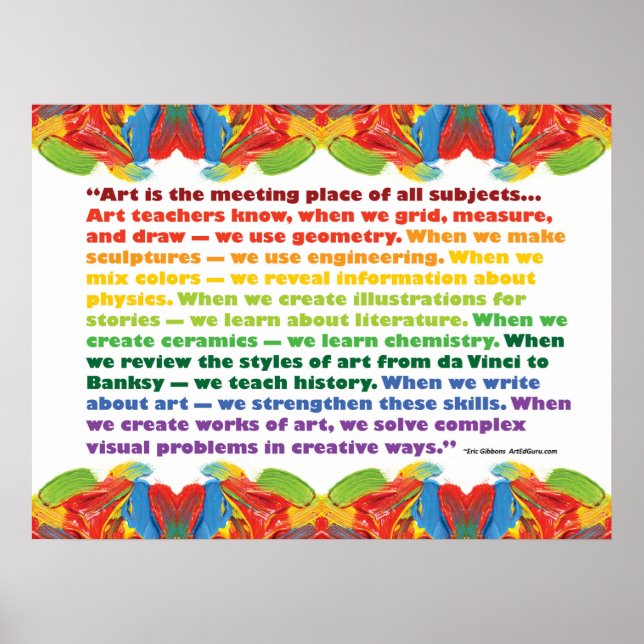 Art is the meeting place poster (Front)