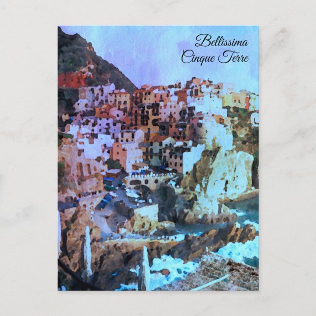 ** Art Italy AP12  Italian Language Cinque Terra Postcard (Front)