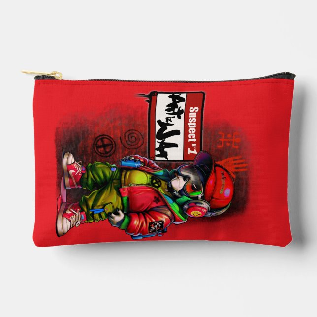 art iz war graffiti artist  accessory pouch (Front)
