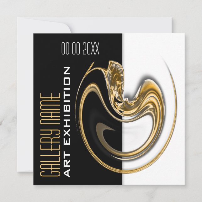 Art jewellery show exhibition gallery CUSTOMIZE Invitation (Front)