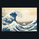 ART - KATSUSHIKA HOKUSAI POSTER<br><div class="desc">This design depicts another famous masterpiece,  this time a print made by the Japanese artist and printmaker Katsushika Hokusai [October 31 1760 – May 10 1849] titled "The Great Wave Off Kanagawa" [1830-1832]. From our ART series... </div>