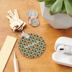 Art Keychain – Abstract Geometric Shapes