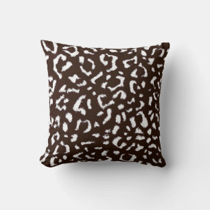 Art leopard fur cushion