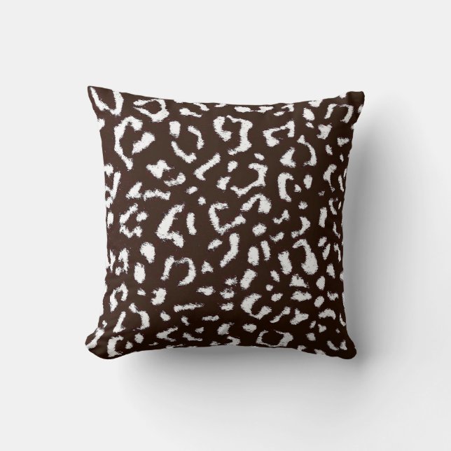 Art leopard fur cushion (Front)
