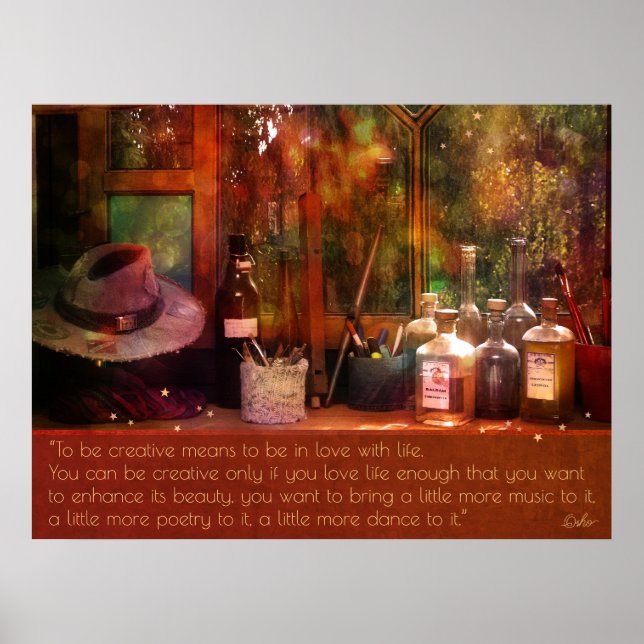 Art, Life & Creativity Poster (Front)