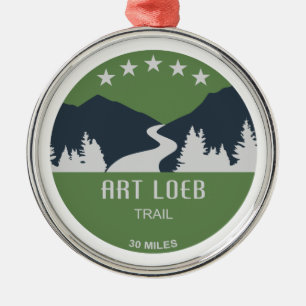 Art Loeb Trail North Carolina Metal Tree Decoration