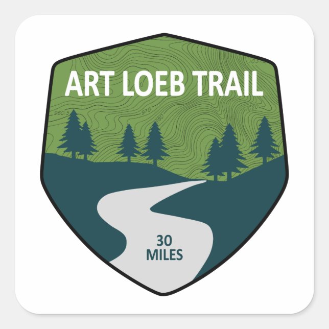 Art Loeb Trail North Carolina Square Sticker (Front)
