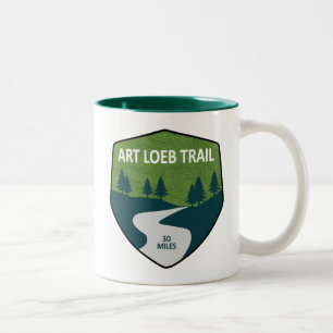 Art Loeb Trail North Carolina Two-Tone Coffee Mug
