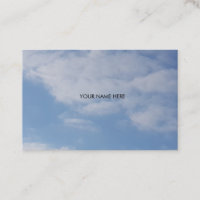 Art Logo 2019 Blue Sky White Clouds Business Card