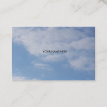 Art Logo 2019  Blue Sky White Clouds Business Card