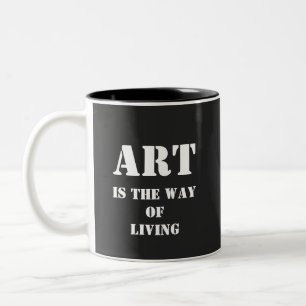 Art Lover Artist Present Painter gift Two-Tone Coffee Mug