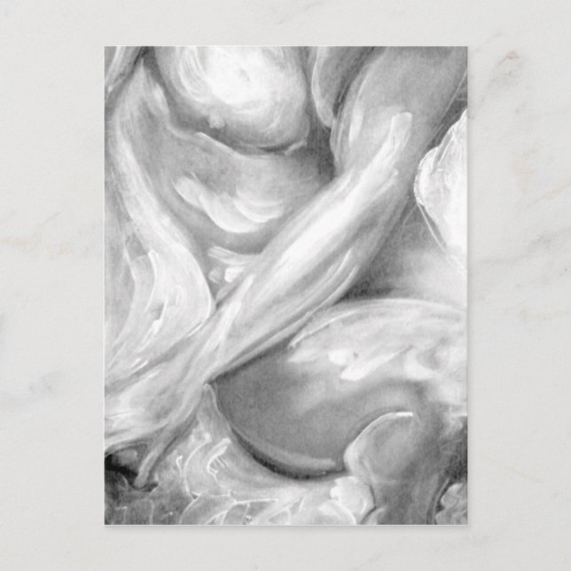 Art Lover Elegant Original Art Male Painting On Postcard (Front)