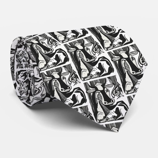 Art Lover's Power Tie – Kirchner Cow Edition (Rolled)