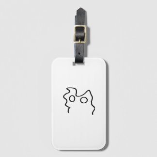 art luggage tag
