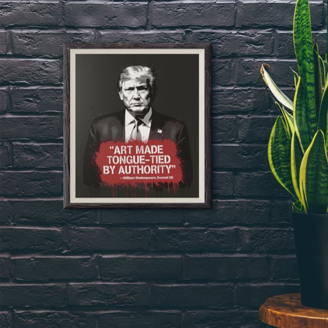 Art Made Tongue-Tied Shakespeare Quote Graffiti Poster (Creator Uploaded)