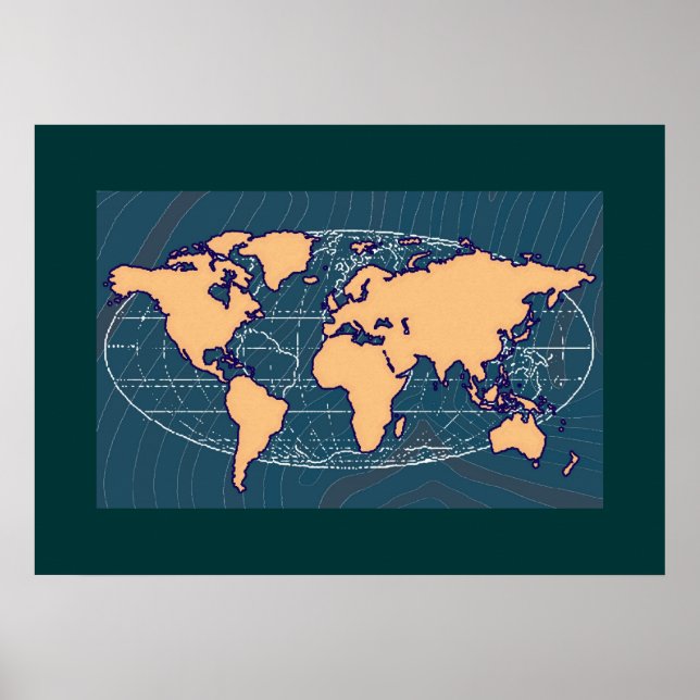 art mapa-mundi decor wall (Front)