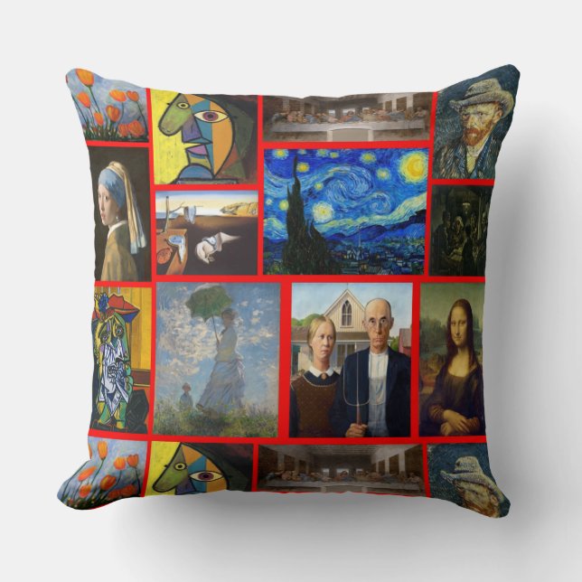 Art Masterpieces, Red Cushion (Front)