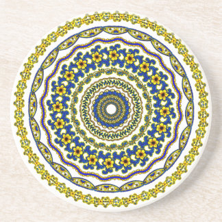 art meditation mandala coaster