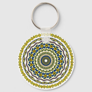 art meditation mandala zen key ring