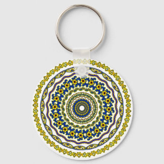 art meditation mandala zen key ring