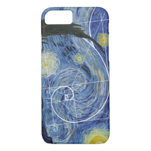 Art Meets Math, Van Gogh Meets Fibonacci Card iPhone 8/7 Case