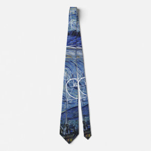 Art Meets Math, Van Gogh Meets Fibonacci Card Tie