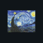 Art Meets Math, Van Gogh Meets Fibonacci Poster Canvas Print<br><div class="desc">Vincent van Gogh meets Leonardo Fibonacci. Fibonacci spiral superimposed on elements of van Gogh's famous painting.</div>