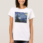 Art Meets Math, Van Gogh Meets Fibonacci T-Shirt<br><div class="desc">Vincent van Gogh meets Leonardo Fibonacci. Fibonacci spiral superimposed on elements of van Gogh's famous painting.</div>