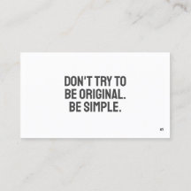 ART Minimalist Business Card