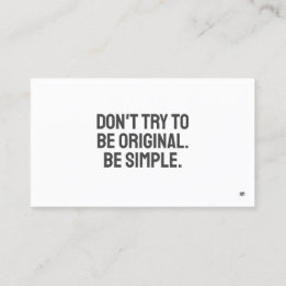 ART Minimalist Business Card