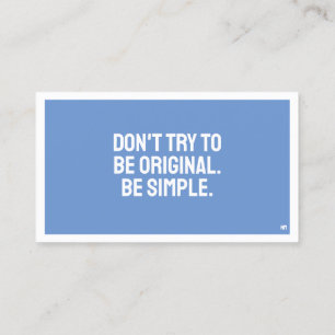 ART Minimalist Business Card MINI