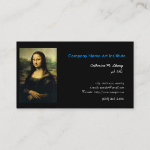 art,Mona Lisa, Leonardo Da Vinci Business Card