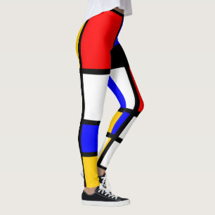Art Mondrian Style Leggings